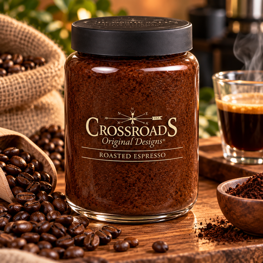 Crossroads Roasted Espresso Scented 2-Wick Candle, 26 Ounce