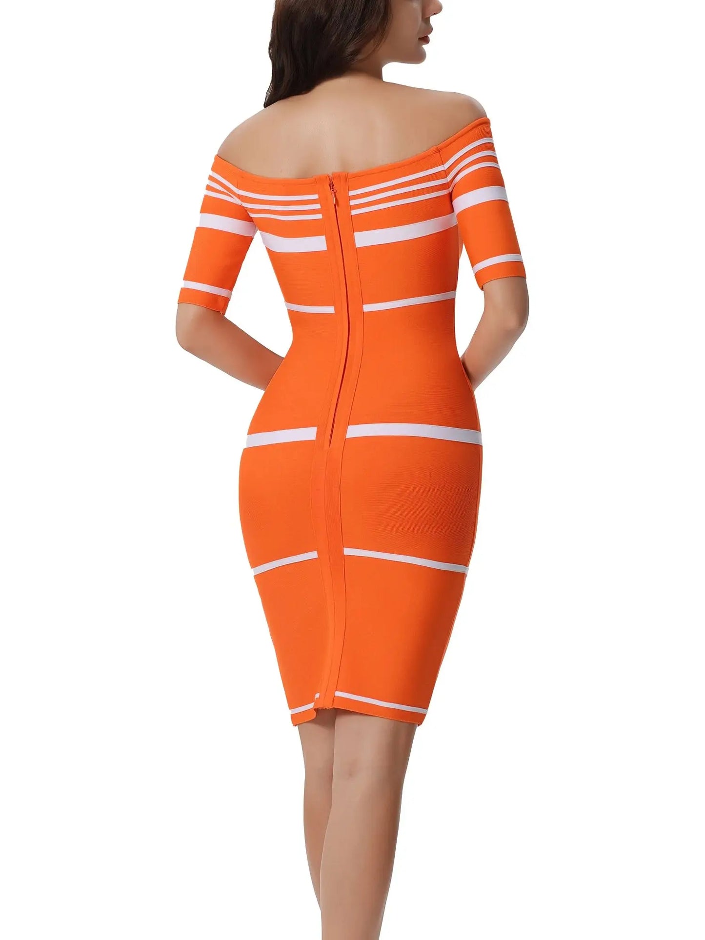 Mini Knitted Striped Bandage Party Dresses For Women Clothing Sexy Bodycon Summer Night Dress Vestidos Mujer Robe Ete Femme