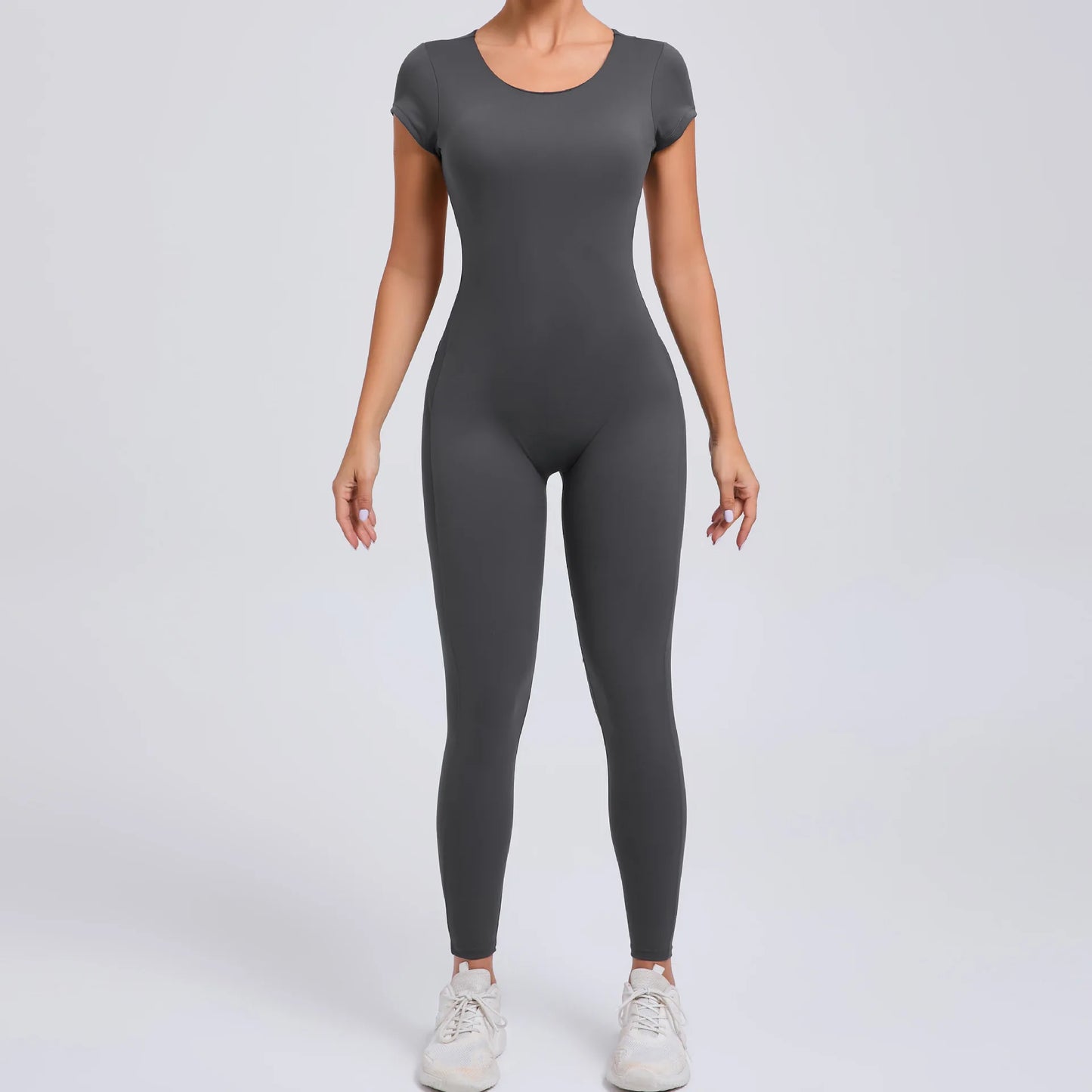 Sexy Long Sleeves One-piece Suit Female Jumpsuit Quick Dry Yoga Clothing Workout Bodysuits Backless Sports Rompers Women Gym