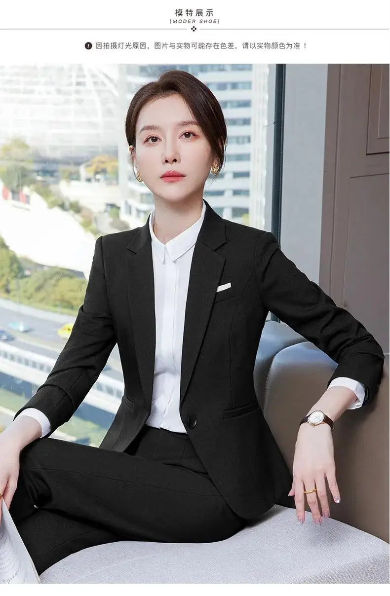 Novelty Wine Red Formal Women Business Suits