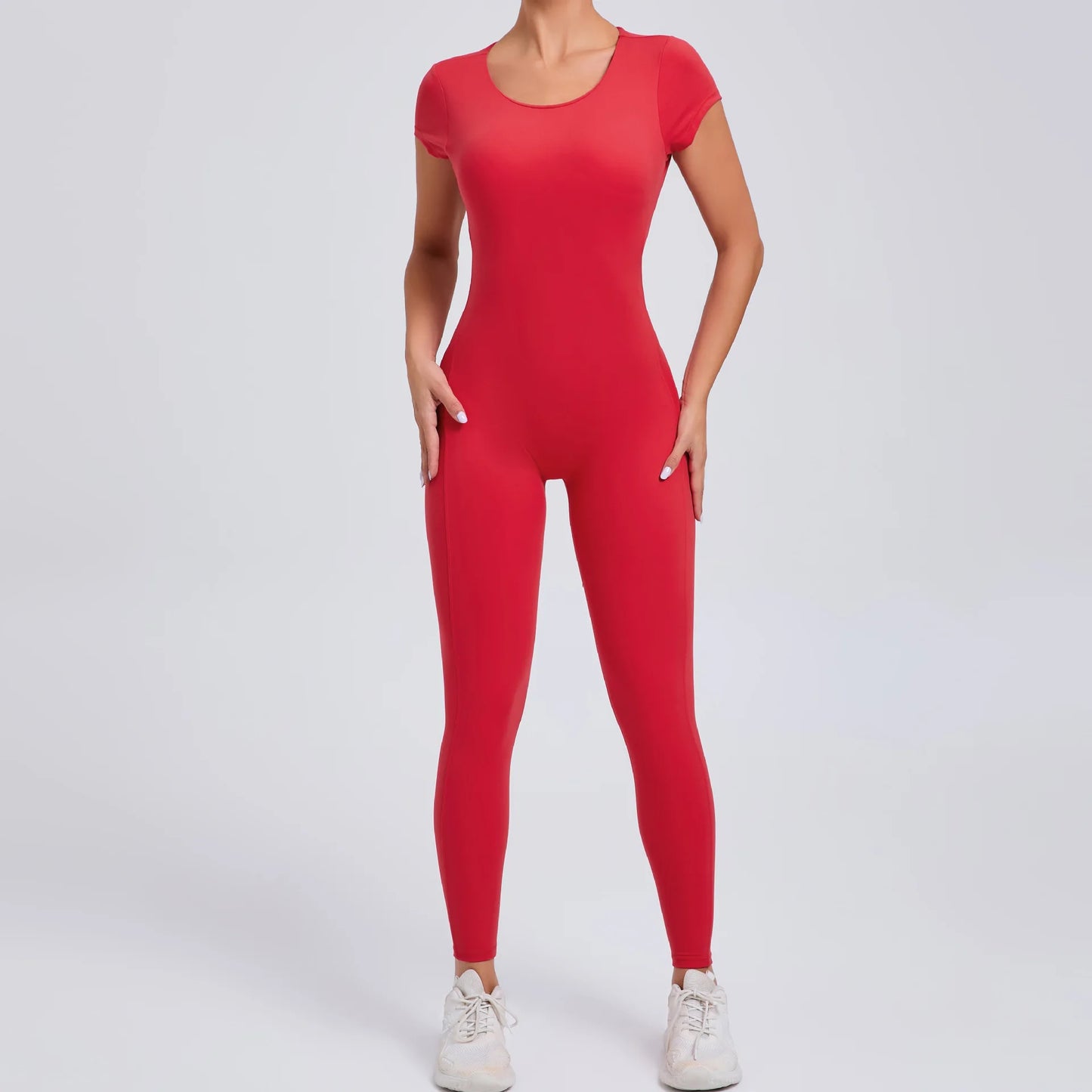 Sexy Long Sleeves One-piece Suit Female Jumpsuit Quick Dry Yoga Clothing Workout Bodysuits Backless Sports Rompers Women Gym