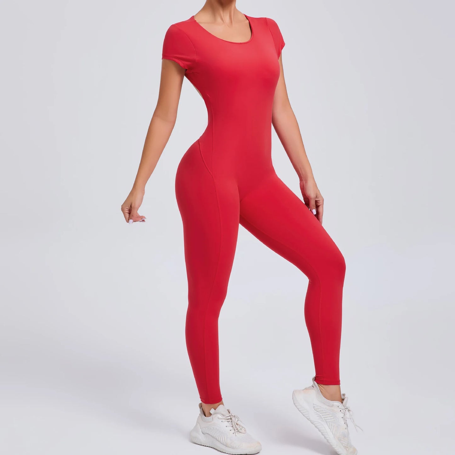 Sexy Long Sleeves One-piece Suit Female Jumpsuit Quick Dry Yoga Clothing Workout Bodysuits Backless Sports Rompers Women Gym