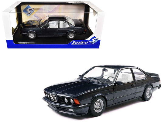 1984 BMW 635 CSI (E24) Macau Blue Metallic 1/18 Diecast Model Car by Solido Miniature Motors