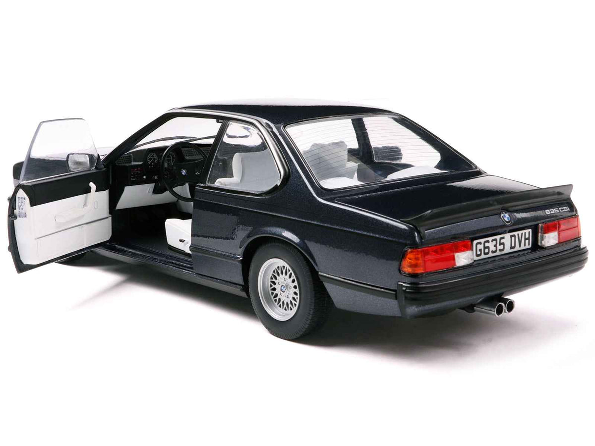 1984 BMW 635 CSI (E24) Macau Blue Metallic 1/18 Diecast Model Car by Solido Miniature Motors