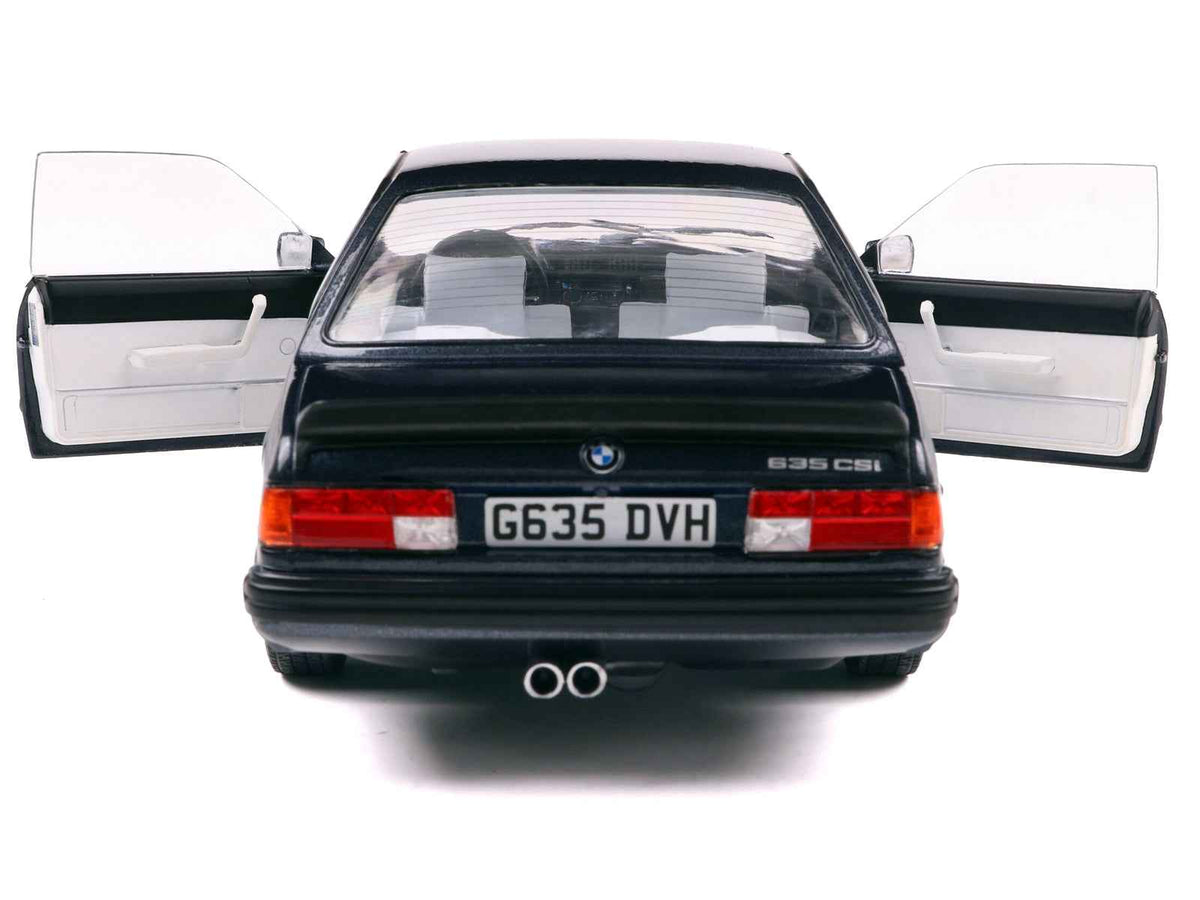 1984 BMW 635 CSI (E24) Macau Blue Metallic 1/18 Diecast Model Car by Solido Miniature Motors