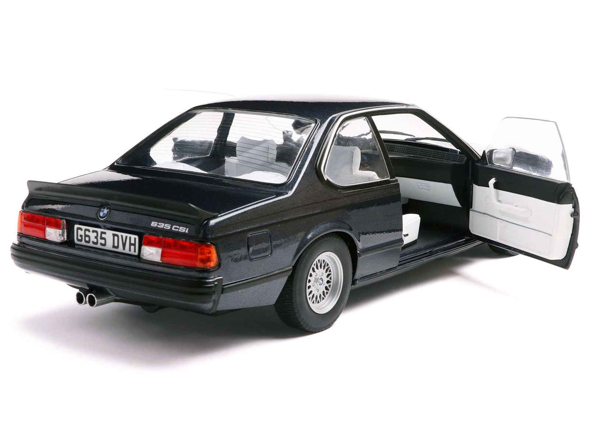 1984 BMW 635 CSI (E24) Macau Blue Metallic 1/18 Diecast Model Car by Solido Miniature Motors