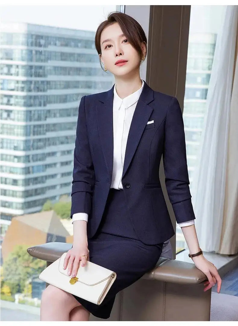 Novelty Wine Red Formal Women Business Suits