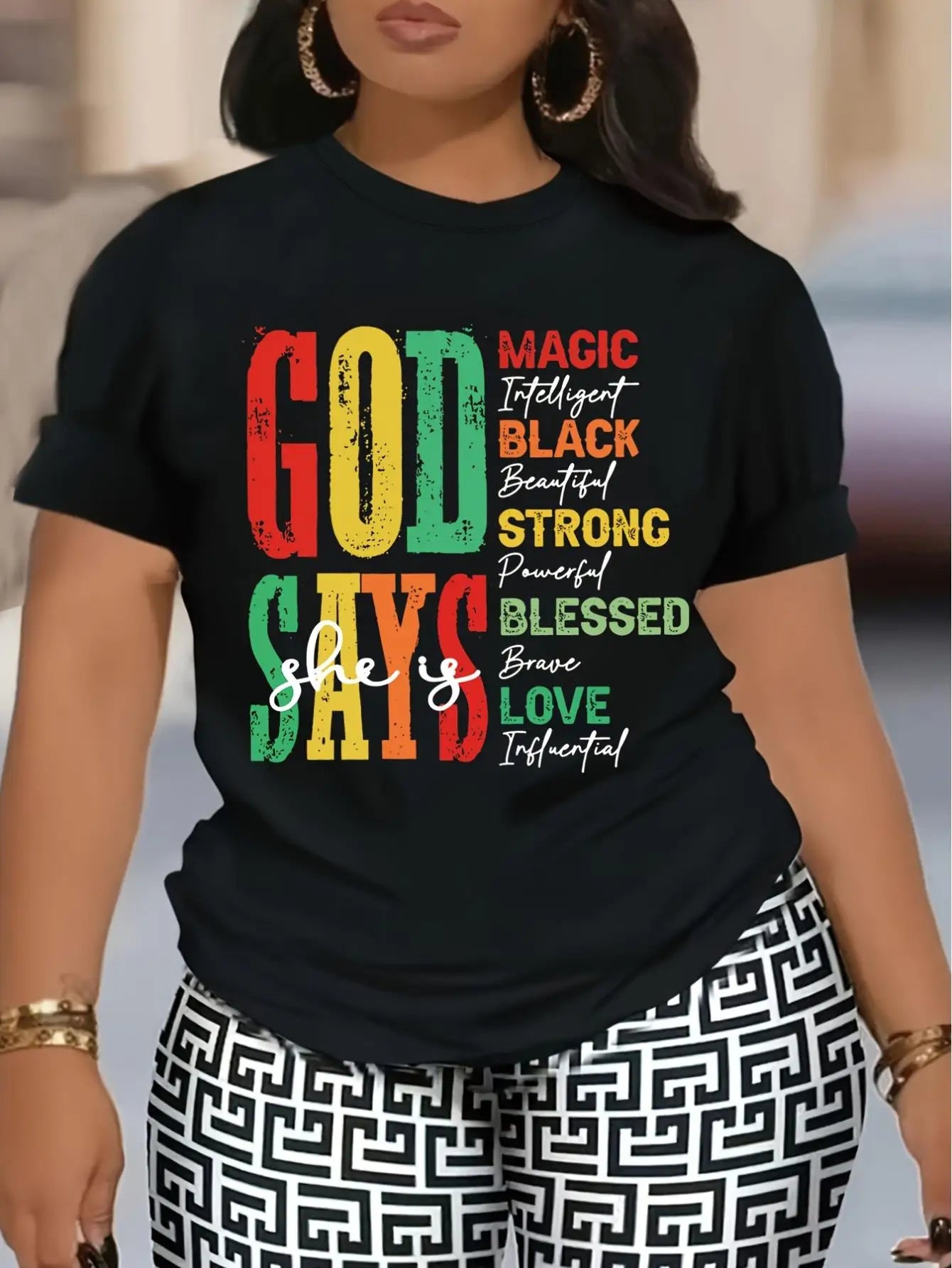 God Says She Has Magic, Juneteenth, Black History, Juneteenth 1865, Black Freedom, Celeion of Juneteenth, June Month Print Crew