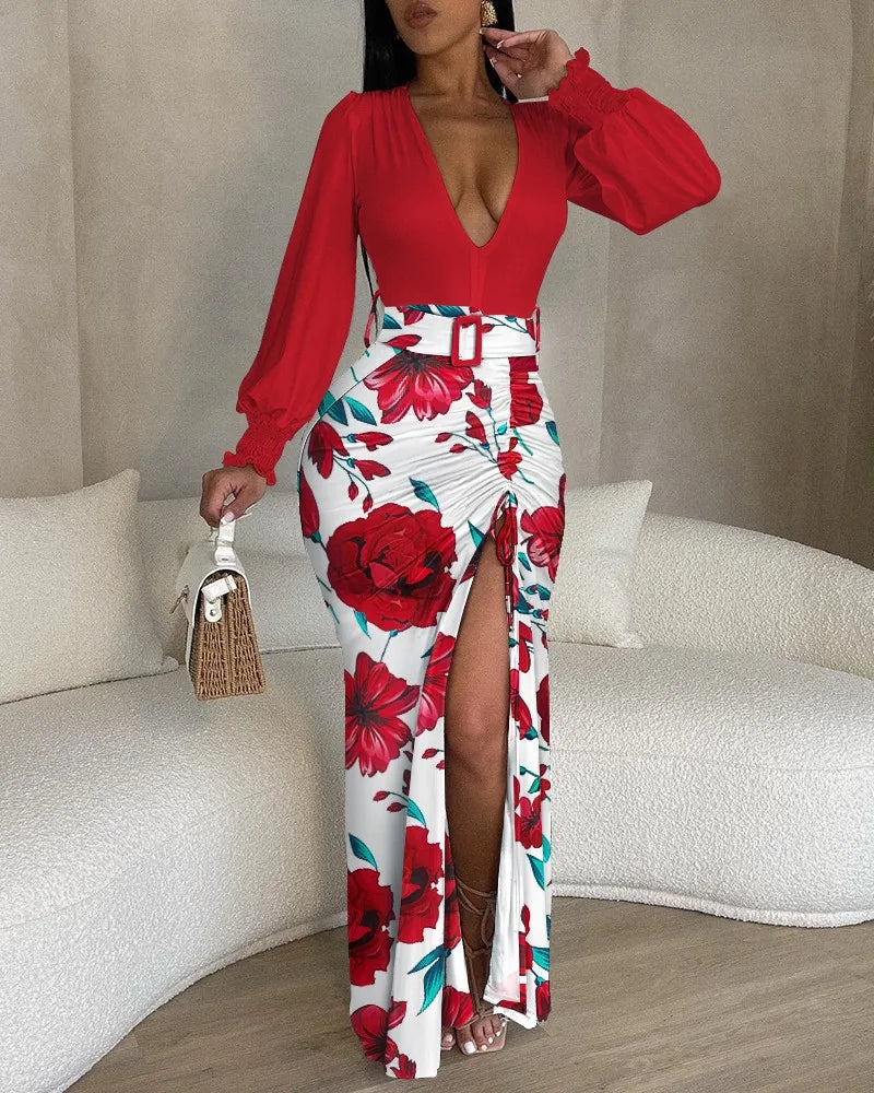 Sexy Deep V-neck Bodycon Dresses For Women