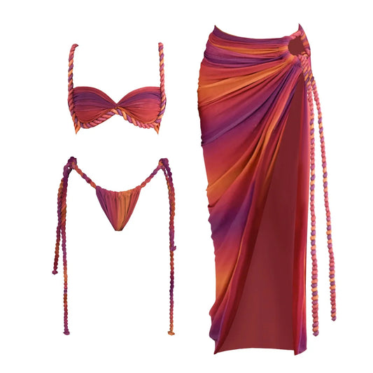 New Crochet Bikini With Cover Up