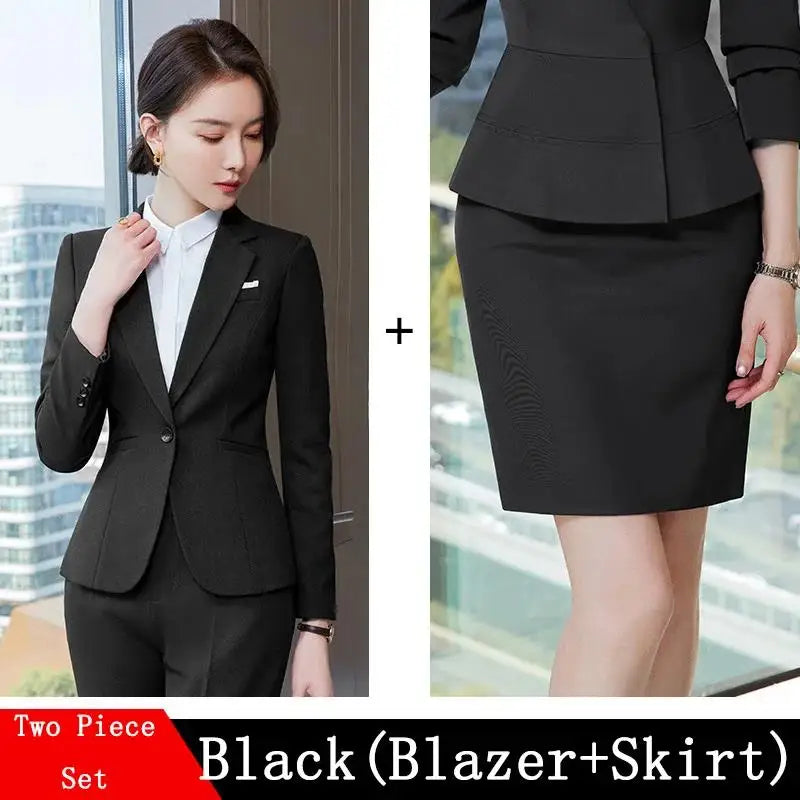 Novelty Wine Red Formal Women Business Suits