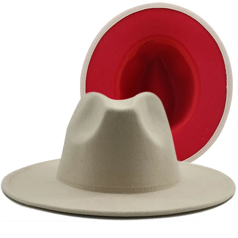 QBHAT Two-color Fedora Hat Men