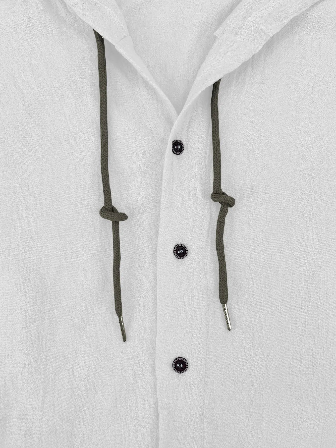 Summer Men's Linen Shirt Solid Streetwear Long Sleeve Hoodie Cardigan