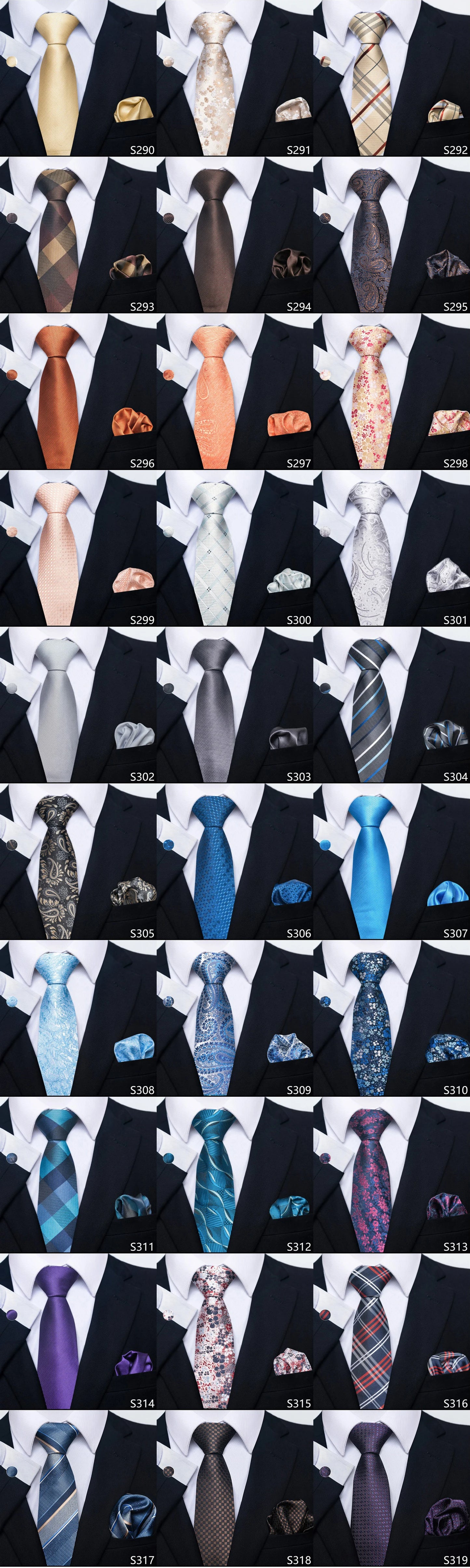 Brand Fashion  8 cm Tie Pocket Squares Set  Wedding Present Necktie Suit Accessories Fit Formal Party Holiday Gift