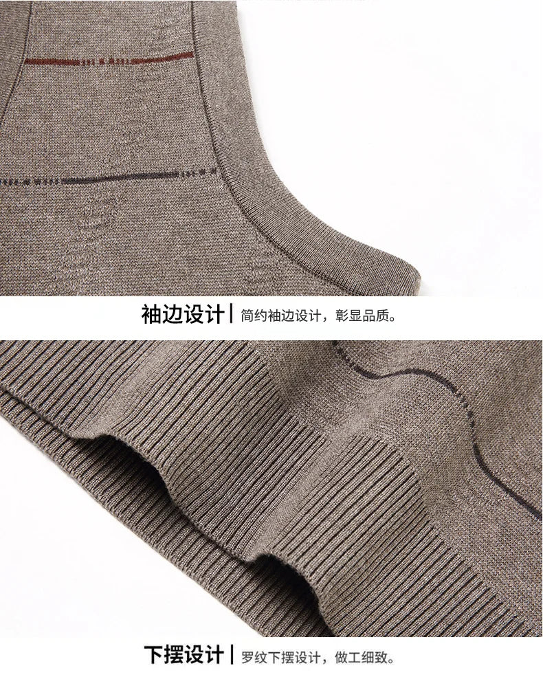 Men's Thickened Casual Sweater Tank Top Autumn and Winter Warm Men's Vest