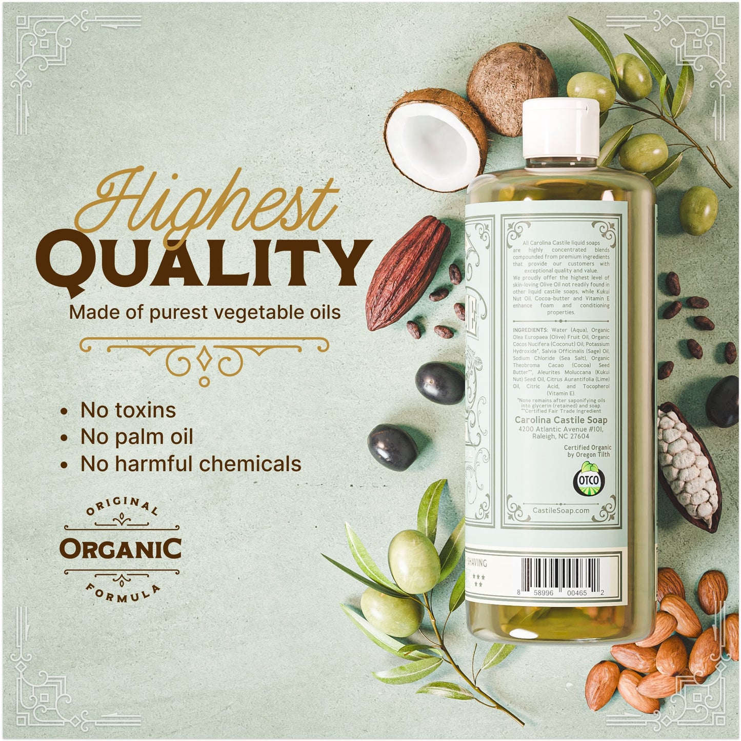 Sage Lime Castile Soap Carolina Castile Soap
