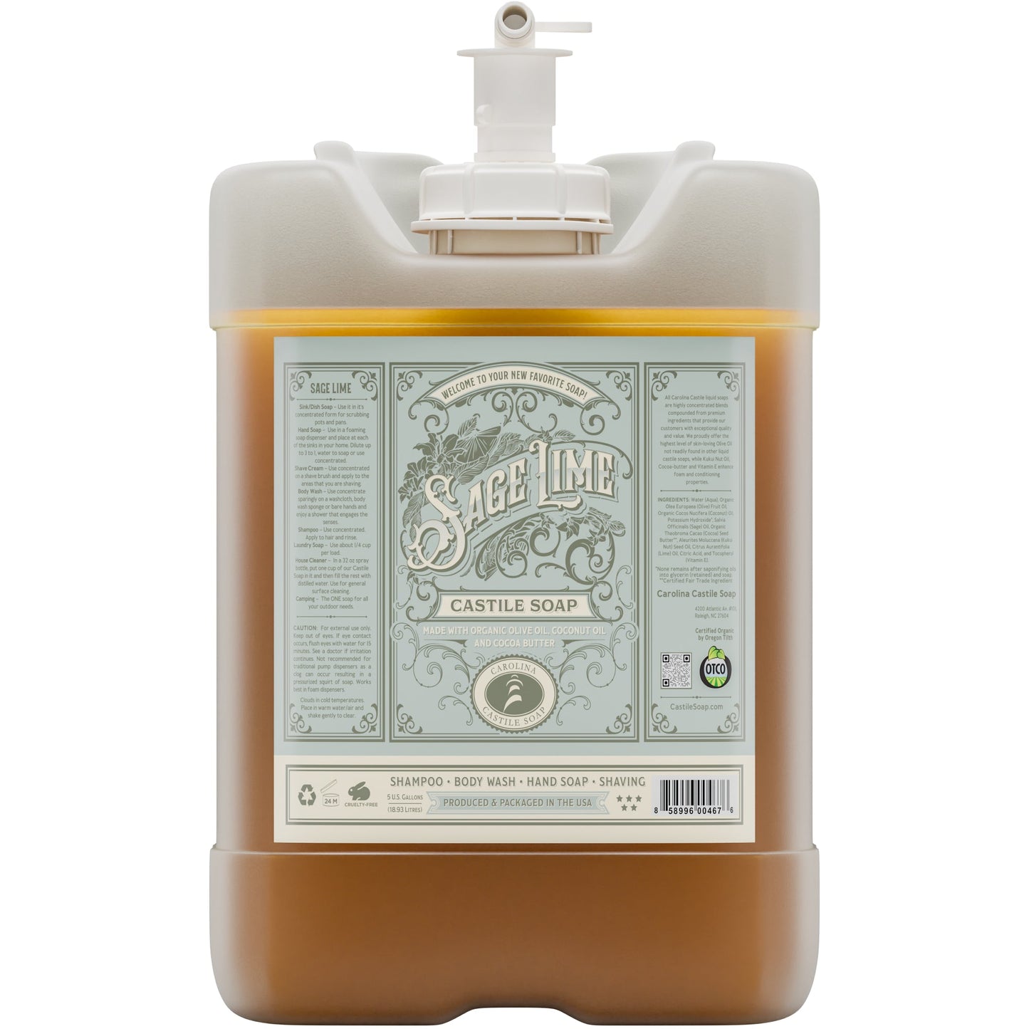 Sage Lime Castile Soap Carolina Castile Soap