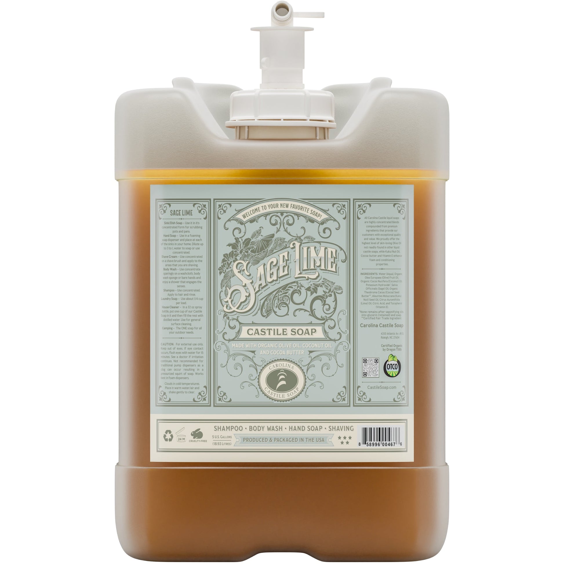 Sage Lime Castile Soap Carolina Castile Soap
