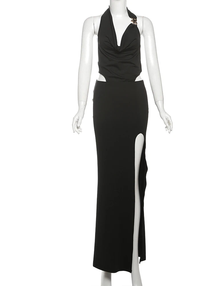 Sisterlinda Classic Swinging Neck Maxi Dress
