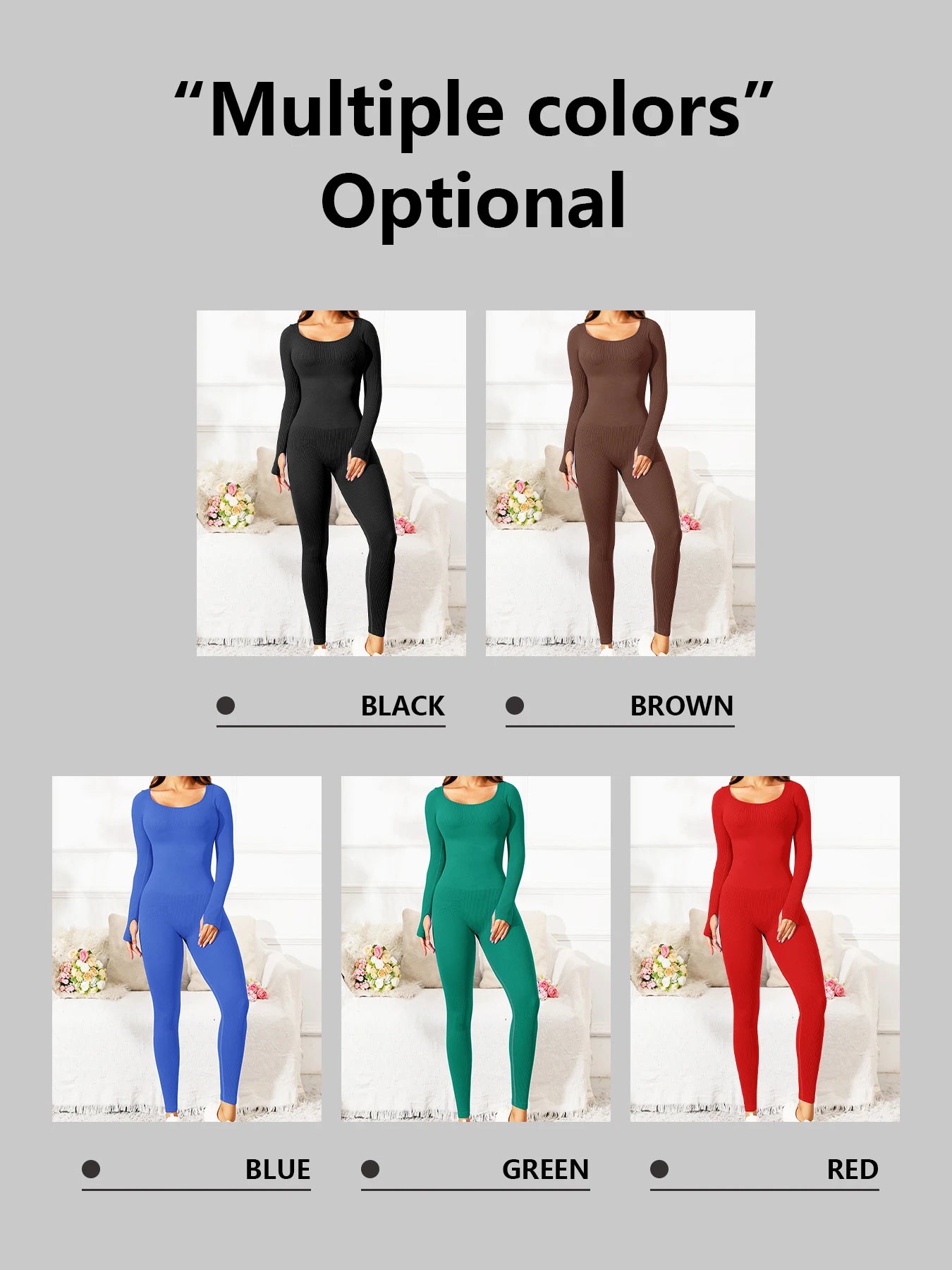 Slim Jumpsuit For Women‘s Clothing Zipper Casual Brown Fitness Rompers Autumn Playsuit Activity Streetwear Overall