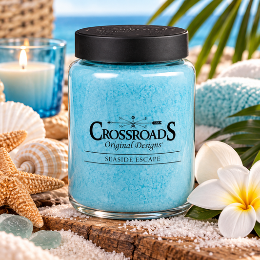 Crossroads Seaside Escape Scented 2-Wick Candle, 26 Ounce