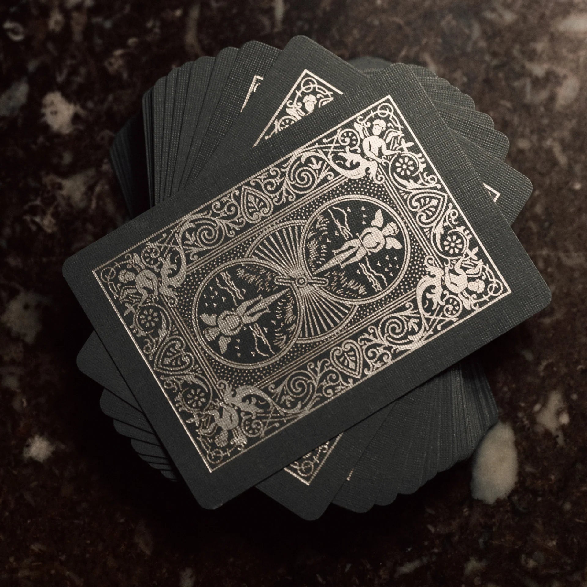 Bicycle Black and Silver Metalluxe Playing Cards – Premium Foil Edition ClassicDecks