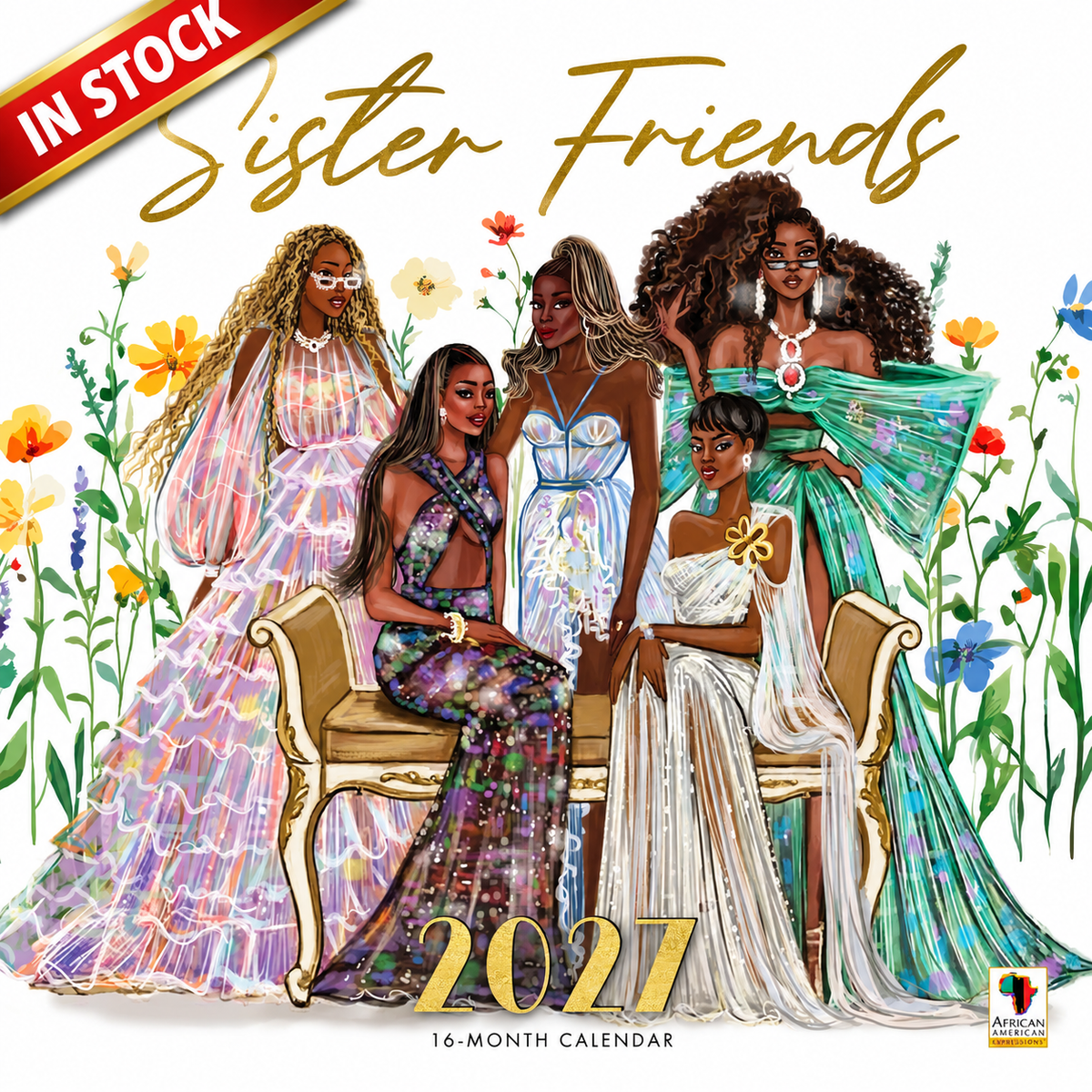 2027 Sister Friends Wall Calendar - FashionMojos.com