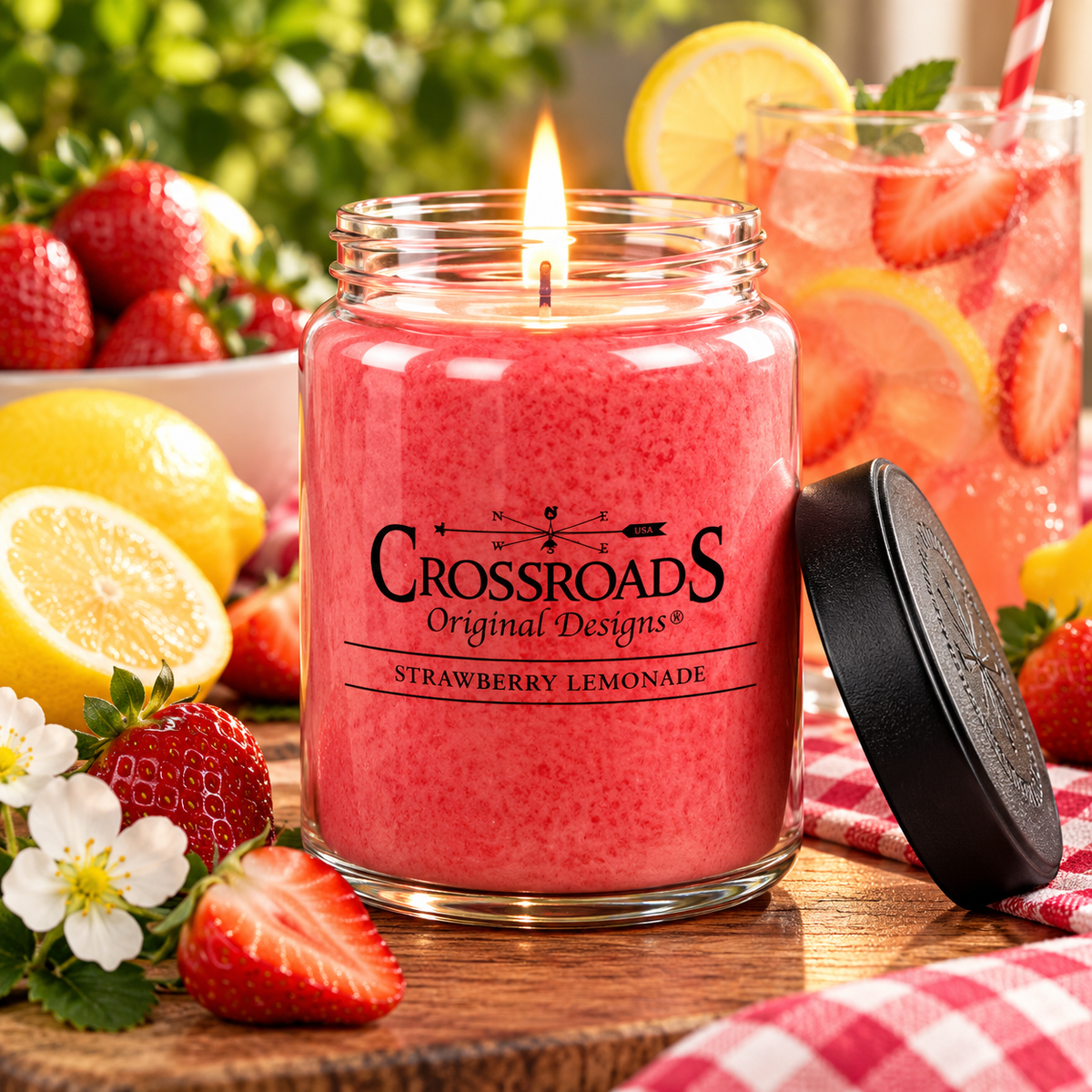 Crossroads Strawberry Lemonade Candle, 26 Oz (SLM26)