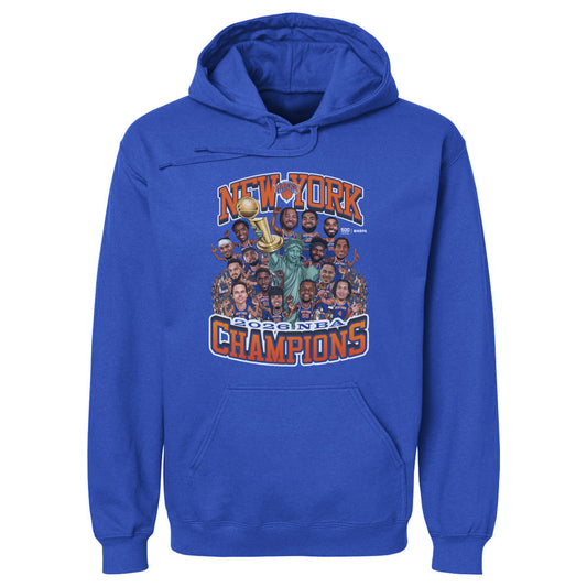 New York Knicks NBA Finals 2026 Champions Caricature WHT 500 LEVEL