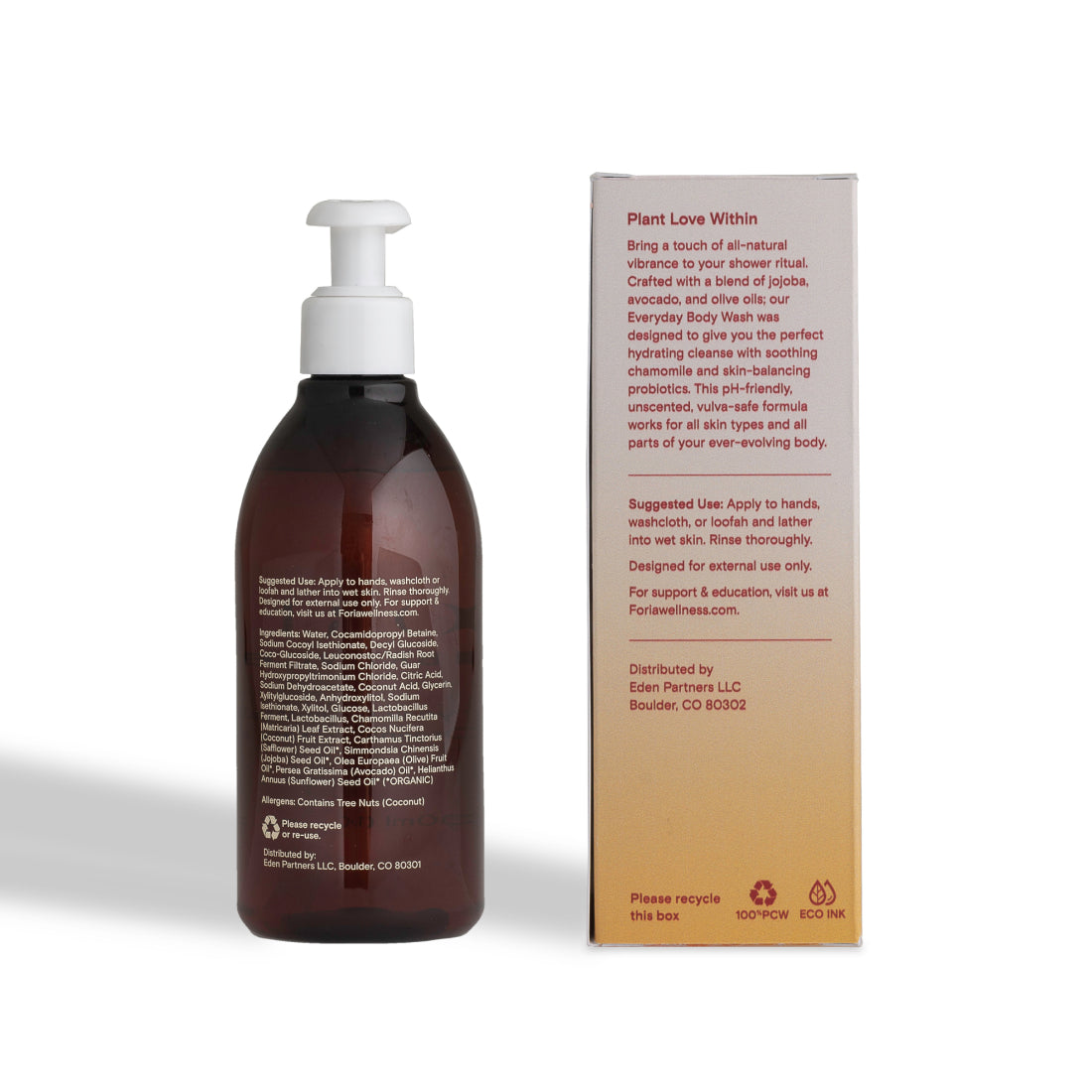 Everyday Body Wash with Organic Botanicals Foria