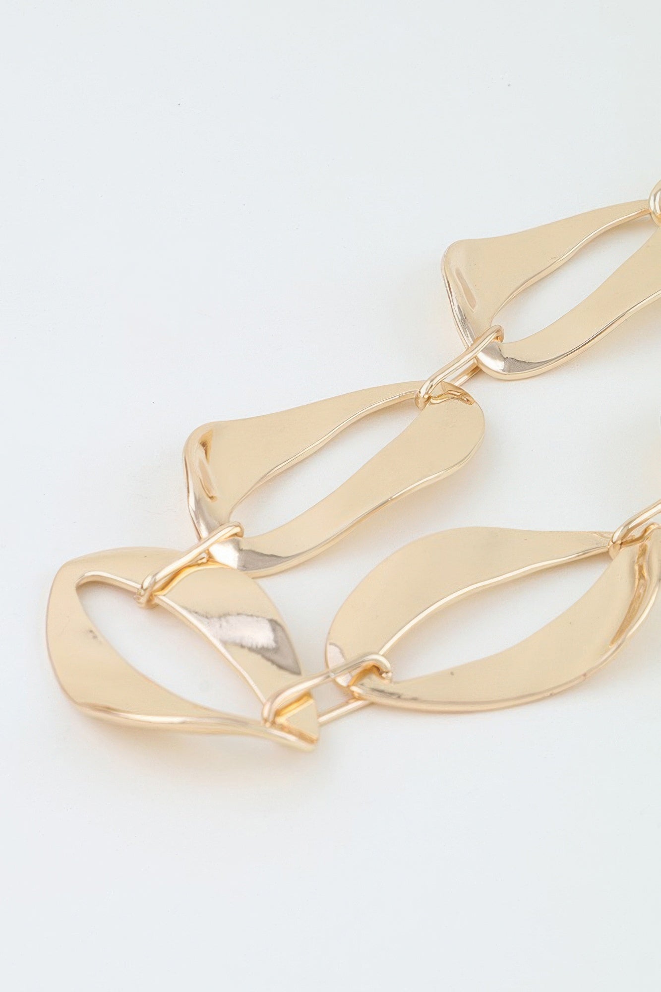 Women's Chain Necklace Hammered Abstract BYMANYC®