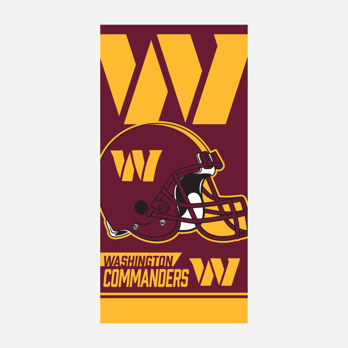 Washington Commanders Velour Beach Towel Towels World