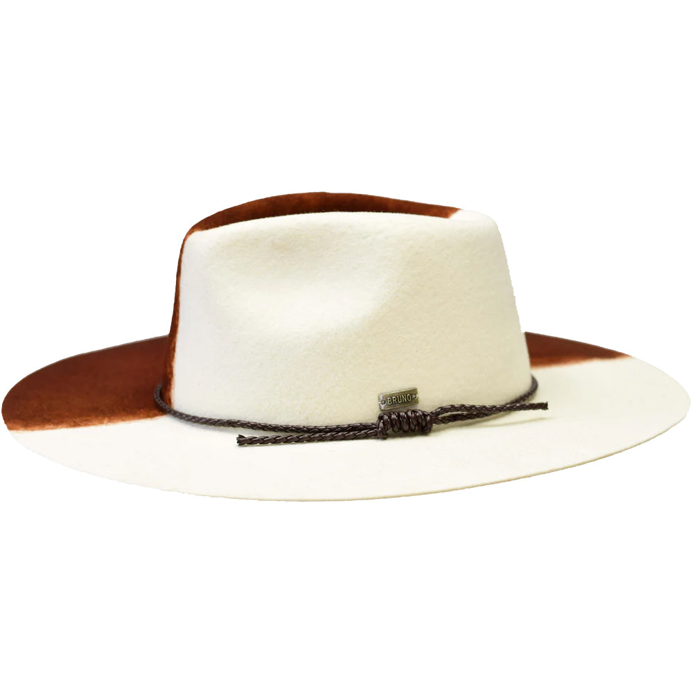 Men's Wool Felt Fedora Hat Flat Wide Brim
