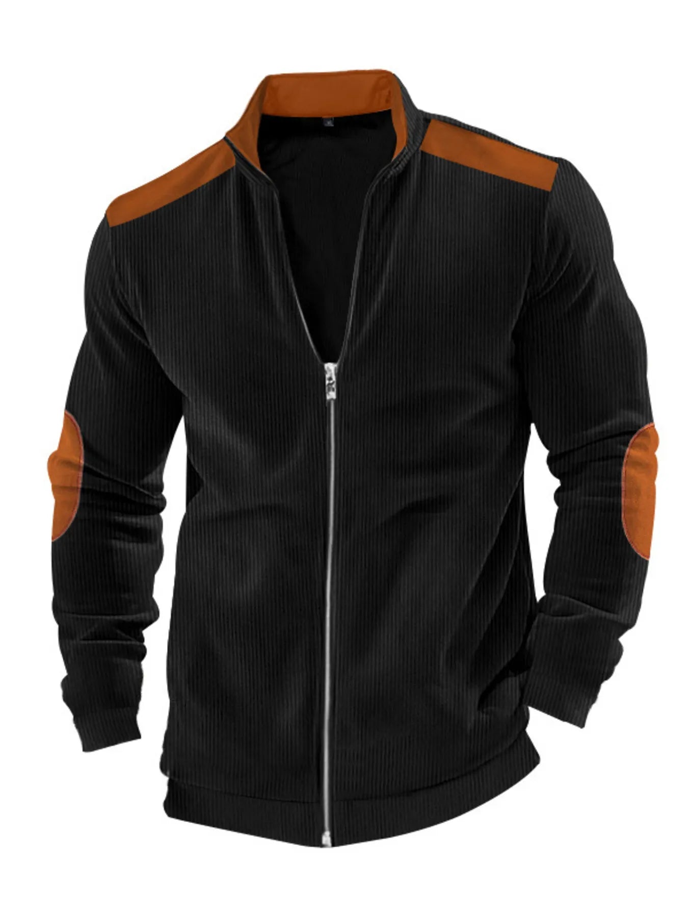 Men's Full Size Zip Up Long Sleeve Jacket Plus Size