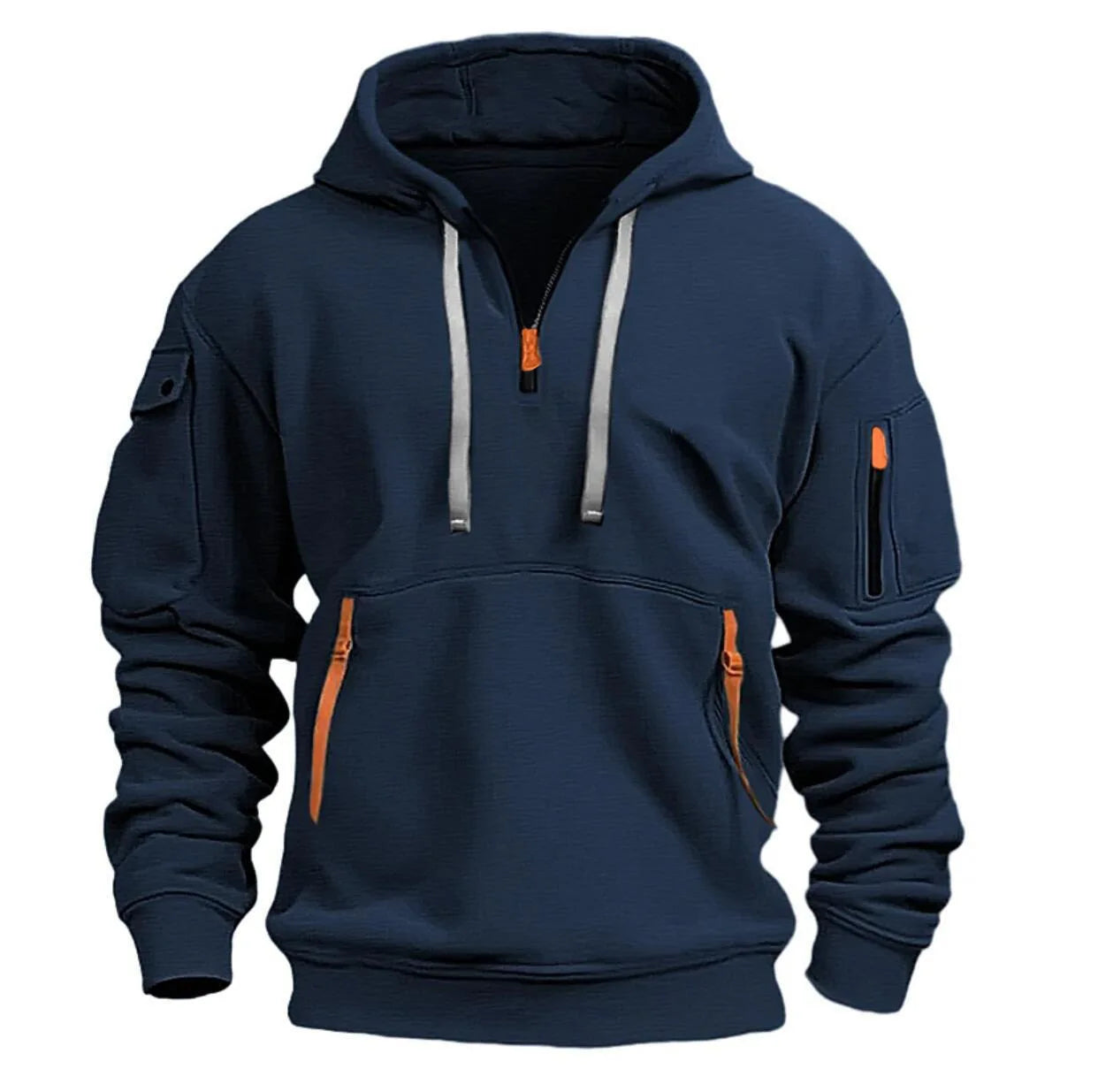 Cotton Dropped Shoulder Hooded Sweatshirt Men's Women's