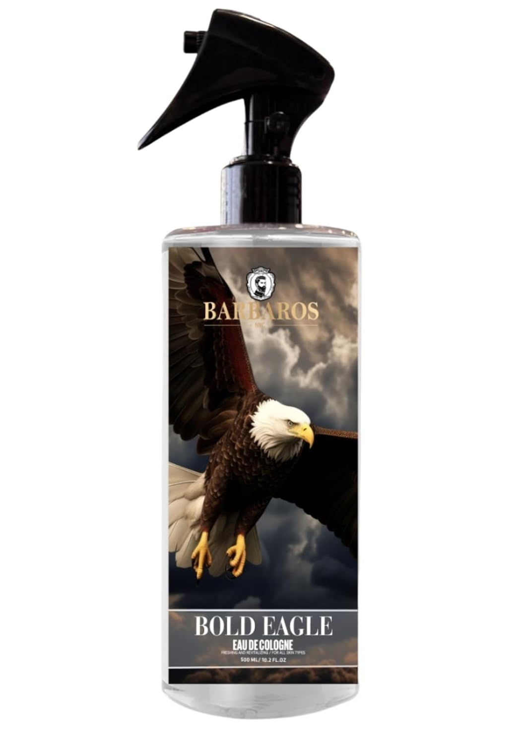 BARBAROS BOLD EAGLE AFTERSHAVE/COLOGNE 16.9OZ N.O.S. Barber Supply