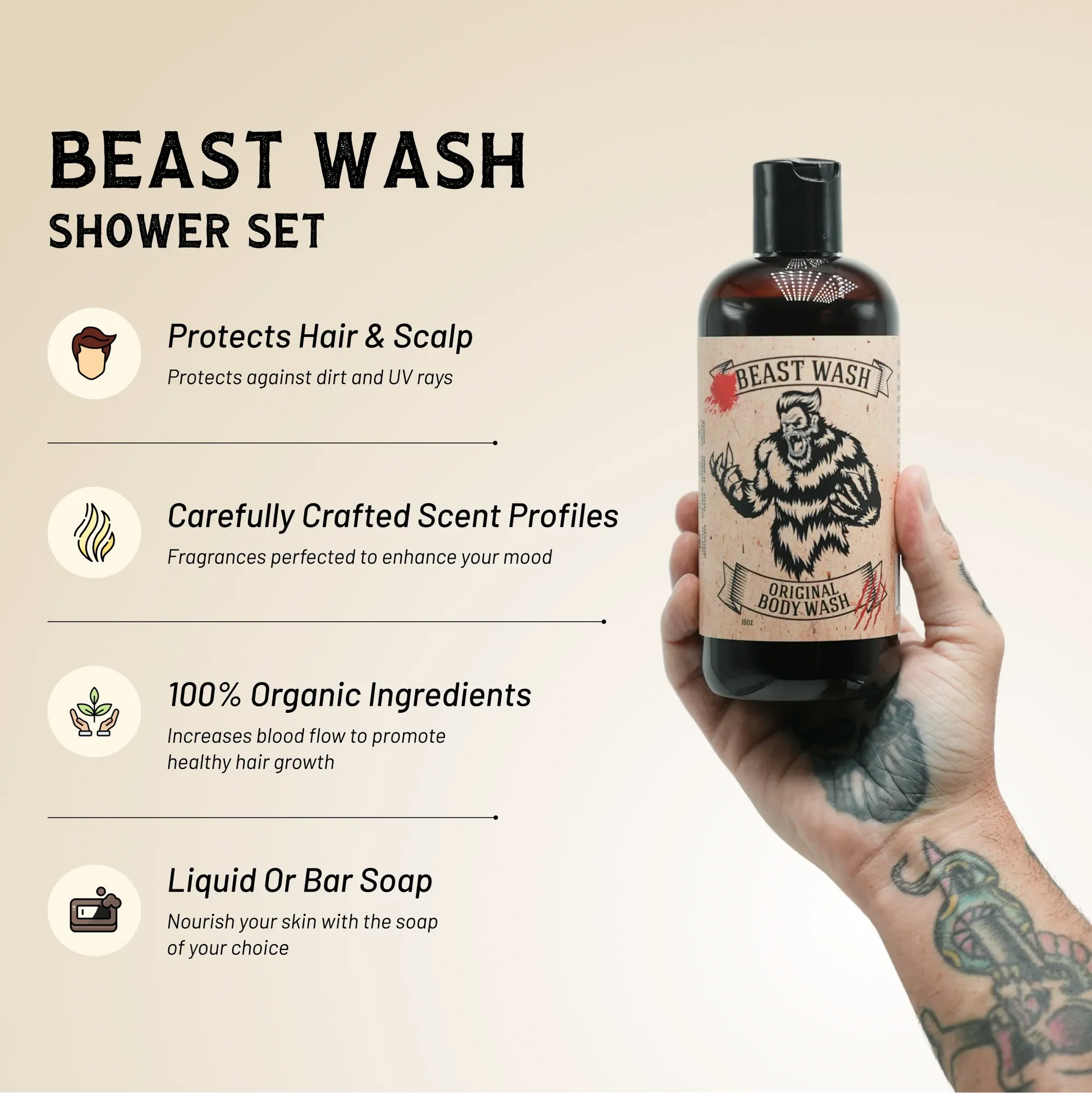 Beast Wash Shower Set Johnny Slicks