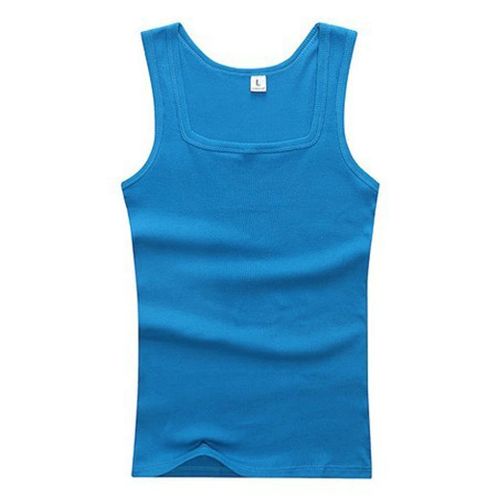 Summer Plus Size Men Clothing Tank Tops Black White Gray Singlets Sleeveless Fitness Men Vest Casual Bodybuilding Vest New FashionMojos.com