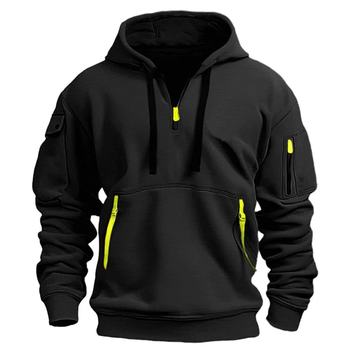 Cotton Dropped Shoulder Hooded Sweatshirt Men's Women's