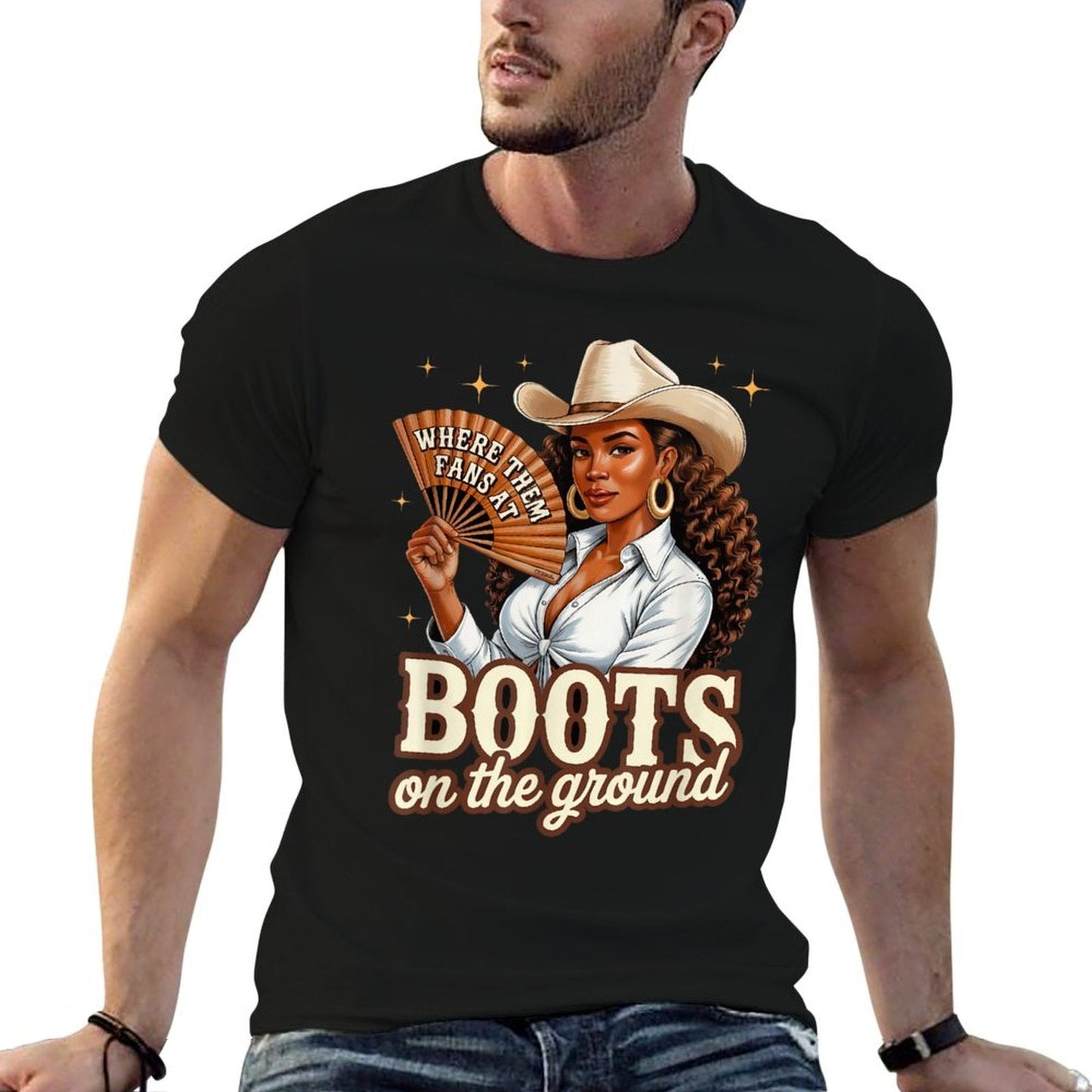 Boots On Ground Juneteenth Cowgirl Western Rodeo Black Women Odor-resistant T-Shirt DOBOER