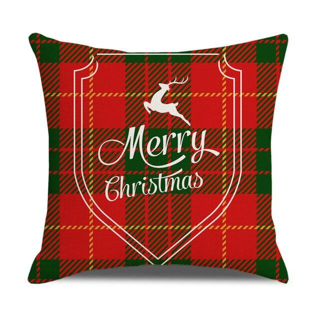 Christmas Pillow Covers Xmas Decorative Christmas Pillow Covers Christmas Decor Pillow Cases Retro Beautiful Cushion Cover Throw Pillowcase Winter Holiday Cushion Case For Home Decor 45x45CM Stevvex