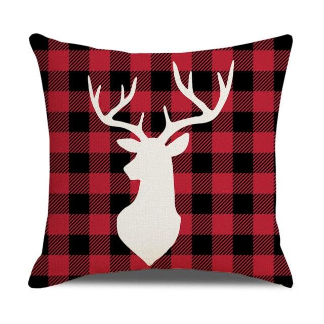 Christmas Pillow Covers Xmas Decorative Christmas Pillow Covers Christmas Decor Pillow Cases Retro Beautiful Cushion Cover Throw Pillowcase Winter Holiday Cushion Case For Home Decor 45x45CM Stevvex