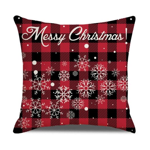 Christmas Pillow Covers Xmas Decorative Christmas Pillow Covers Christmas Decor Pillow Cases Retro Beautiful Cushion Cover Throw Pillowcase Winter Holiday Cushion Case For Home Decor 45x45CM Stevvex