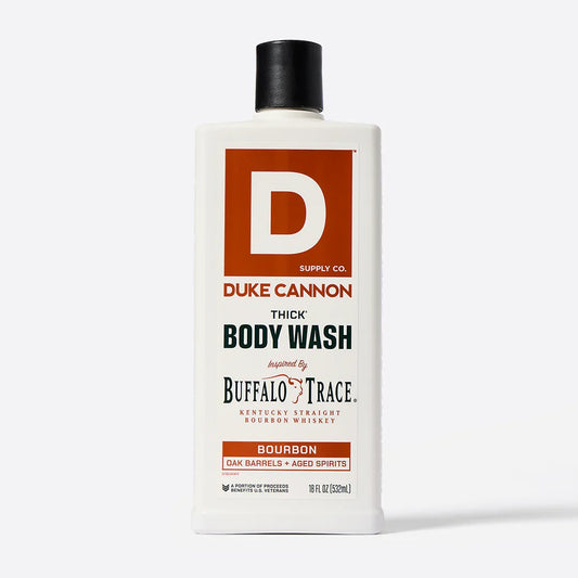 Buffalo Trace Bourbon Thick Body Wash | Duke Cannon Rust & Cinder