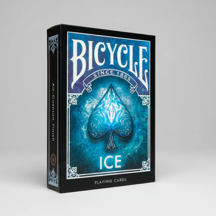 Bicycle Ice Playing Cards – Frozen Cyan & Black Design ClassicDecks