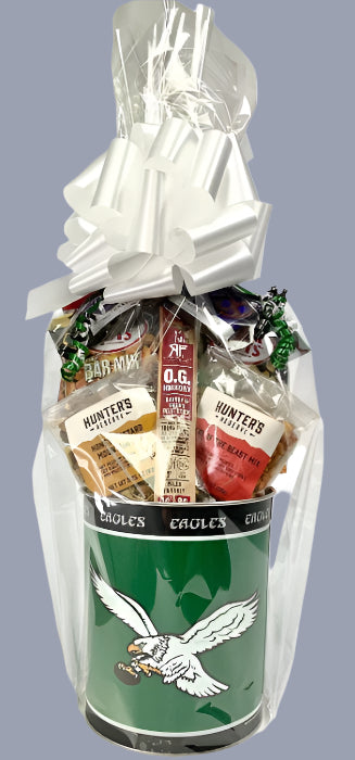 JGB Sports - Philadelphia Eagles Kelly Green Gift Tin Basket - Made In America