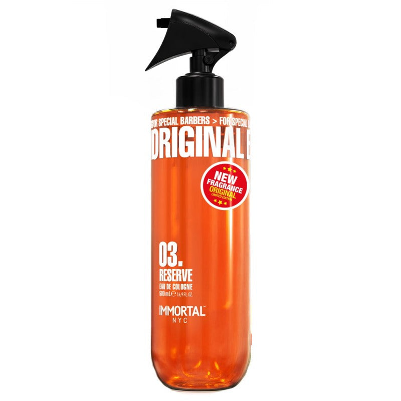 IMMORTAL NYC RESERVE 03 EAU DE COLOGNE 16.9OZ N.O.S. Barber Supply