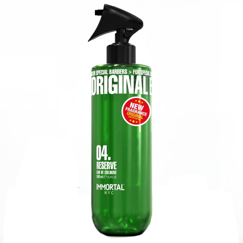 IMMORTAL NYC RESERVE 04 EAU DE COLOGNE 16.9OZ N.O.S. Barber Supply