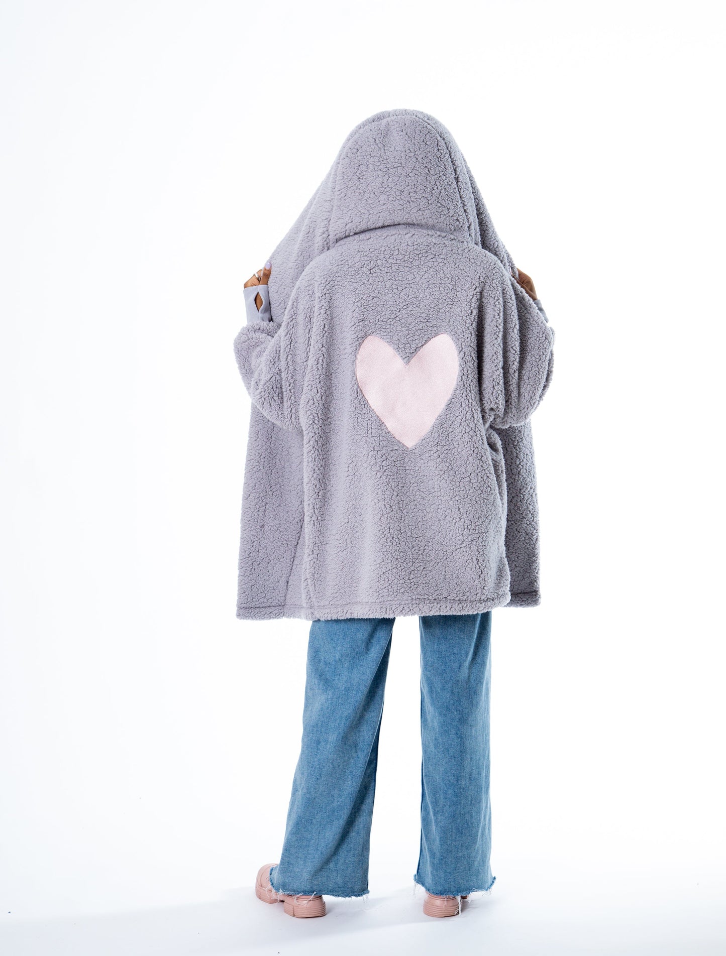 Classic Heart Sherpa Lounger Jacket Jill Martin