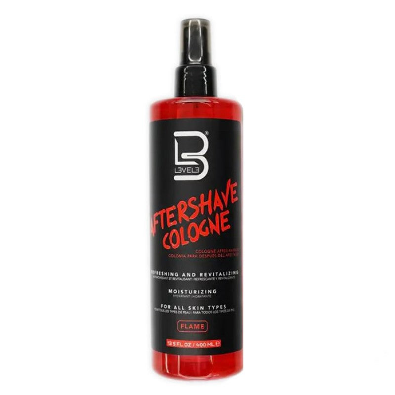 L3VEL3 FLAME AFTERSHAVE/COLOGNE 400ML N.O.S. Barber Supply